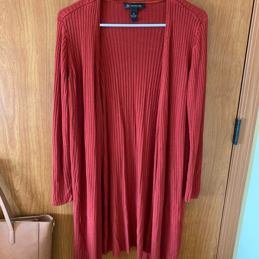 Red cardigan (only worn a few times)